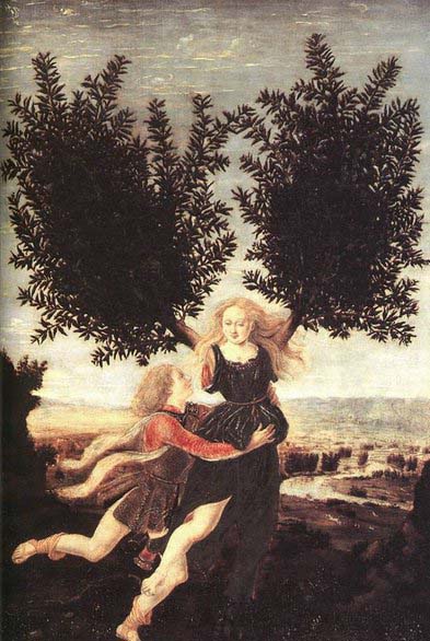 Apollo and Daphne - Tempera on wood